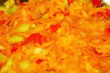 Печеночный пирог с овощами: шаг 7