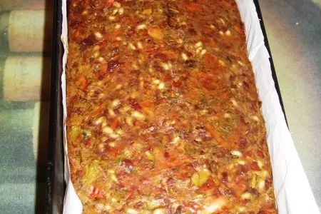 Печеночный пирог с овощами: шаг 13
