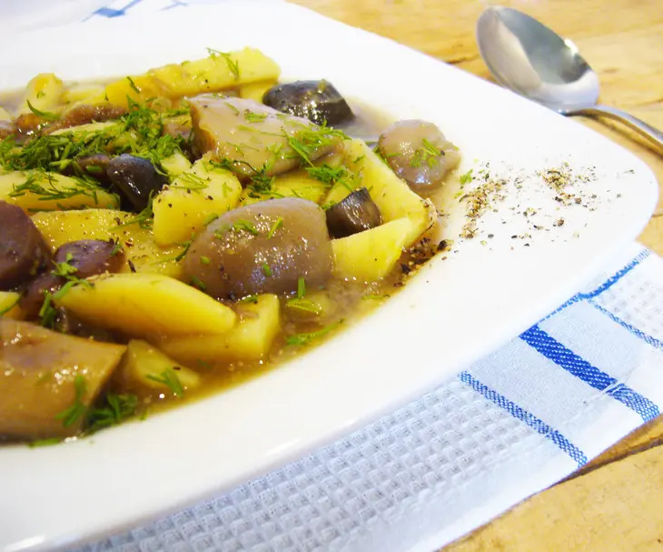 Суп грибной в горшочке без мяса "дары леса": шаг 6