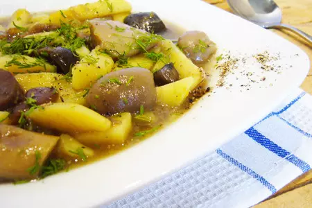 Суп грибной в горшочке без мяса "дары леса": шаг 6