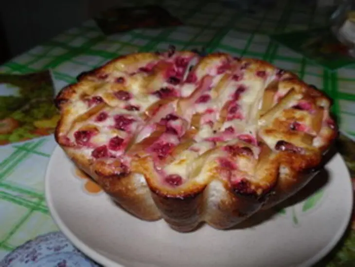 Творожное суфле с яблоками и брусникой: шаг 10
