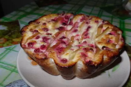Творожное суфле с яблоками и брусникой: шаг 10