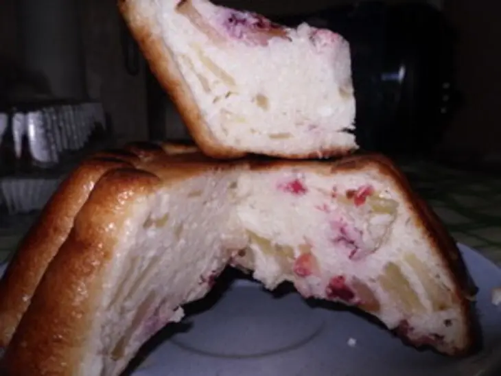 Творожное суфле с яблоками и брусникой: шаг 12