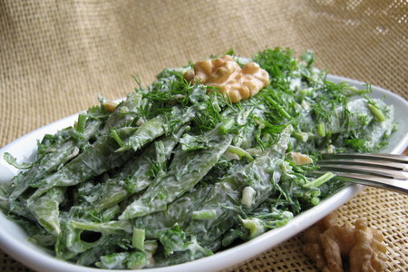 Салат из зелёной стручковой фасоли .: шаг 8