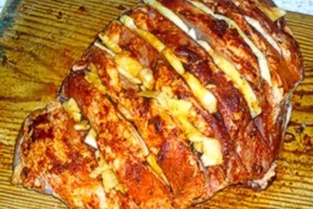 Свинина с антоновкой в рукаве: шаг 2