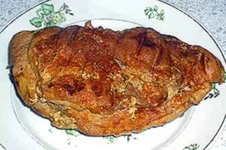 Свинина с антоновкой в рукаве: шаг 3