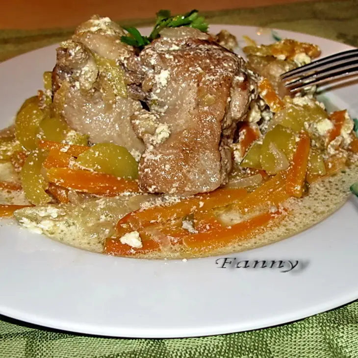 Утка с яблоками в горшочках: шаг 9