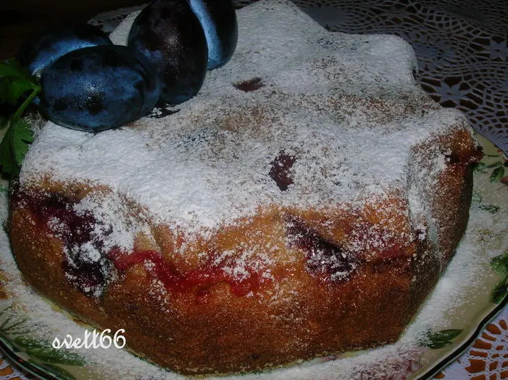 Сливовый пирог, самый простейший: шаг 7