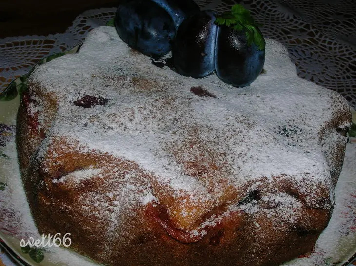 Сливовый пирог, самый простейший: шаг 8
