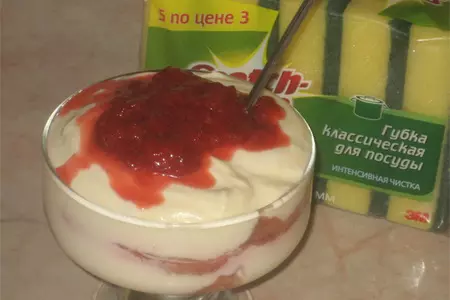 Завтрак для школьника. творожный тирамису: шаг 3