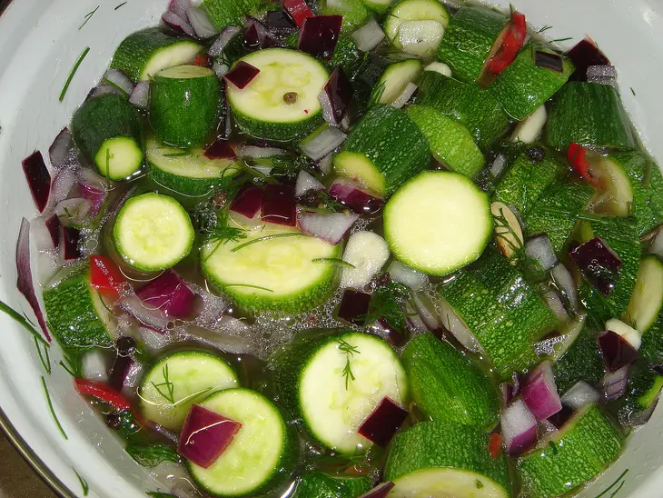 Маринованные кабачки (очень быстро): шаг 4
