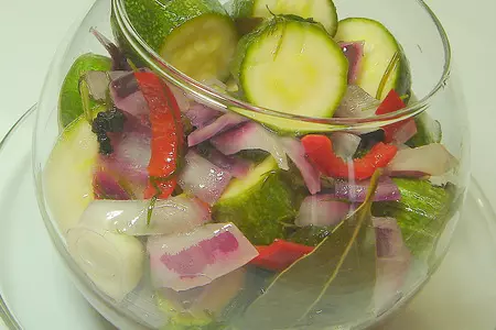 Маринованные кабачки (очень быстро): шаг 6