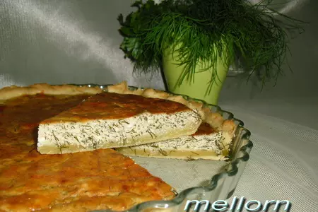 Киш с творогом и зеленью: шаг 12
