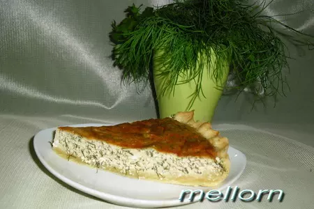 Киш с творогом и зеленью: шаг 13