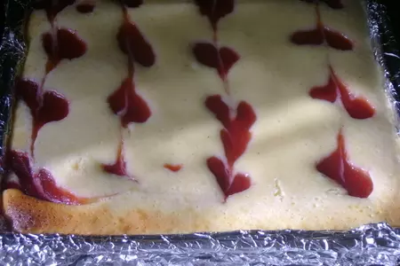 Пирожные-чизкейки с ревенем: шаг 15