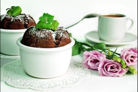 Жаркий и ароматно-влажный дуэт "шоколадный пудинг и горячий шоколад с корицей".: шаг 20
