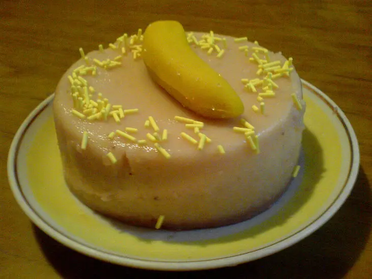 Банановое желе с топлёным молоком: шаг 5