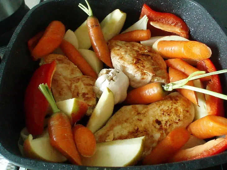 Курочка  в медовой корочке: шаг 3