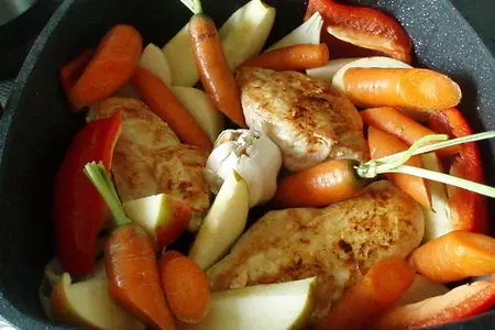 Курочка  в медовой корочке: шаг 3