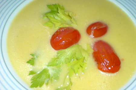 Суп-пюре из жёлтого перца и помидорок: шаг 9