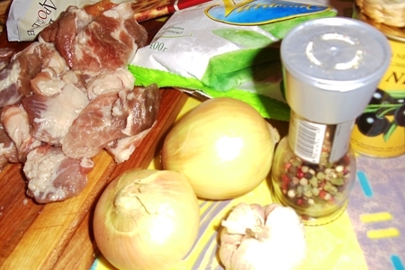 Конвертики с шпинатом, мясом и маслинами+ салат из вешенок  (дуэль): шаг 1
