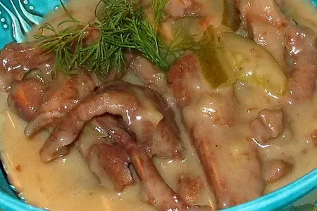 Говядина с солеными огурцами и медом: шаг 5