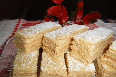 Нежно-вкуснейшее пирожное с карамельным кремом - pöstyéni szelet karamell krémmel: шаг 6