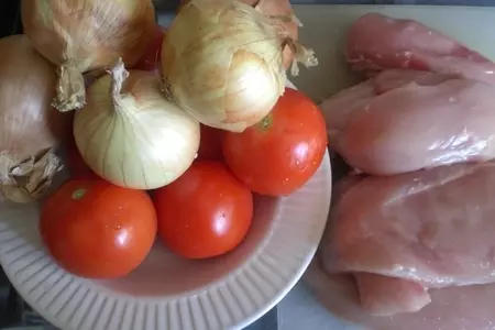 Курочка с рисом  с шафрановым молоком и кориандром: шаг 1