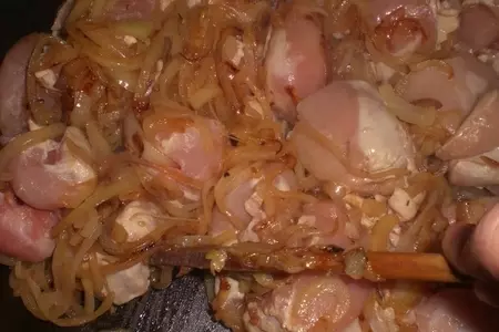Курочка с рисом  с шафрановым молоком и кориандром: шаг 10