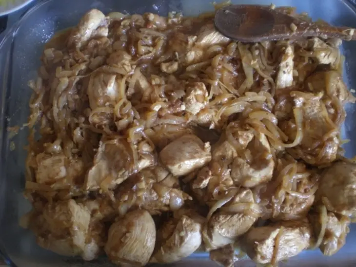 Курочка с рисом  с шафрановым молоком и кориандром: шаг 13