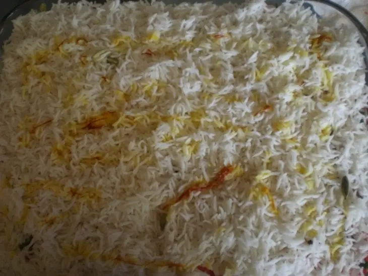 Курочка с рисом  с шафрановым молоком и кориандром: шаг 19