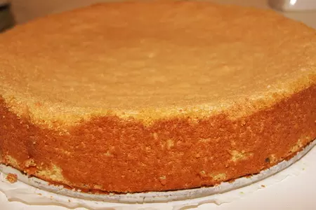 Манно-молочный бисквит и торт из него: шаг 5