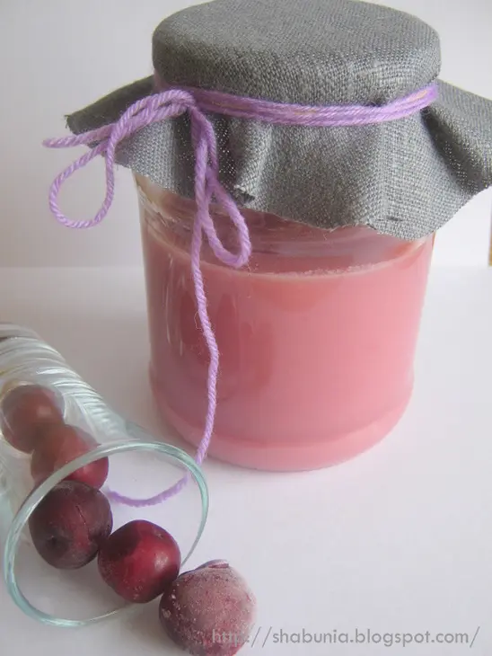 Cherry curd: шаг 1