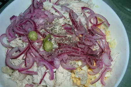 Салат с куриной грудкой, пекинской капустой и сладкой ноткой ( быстро, просто и неожиданно вкусно): шаг 3