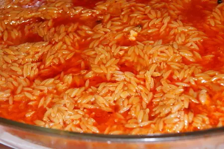 Гювеч из курицы и пасты orzo/крифараки/: шаг 4