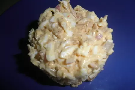 Яичный салатик с курицей: шаг 3