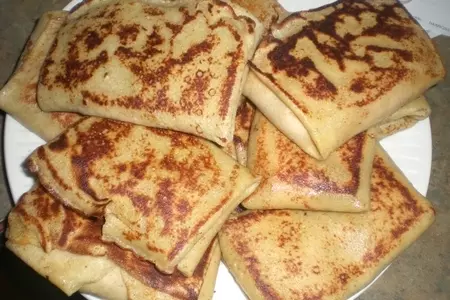Блинчики из гречневой муки с фруктовым фламбе и сыром: шаг 29