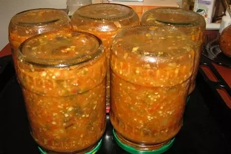 Аджика с баклажанами: шаг 7