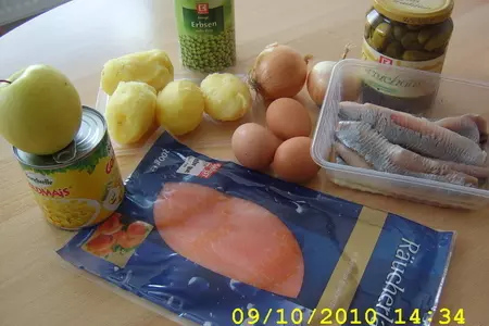 Салат рыбно-овощной: шаг 1