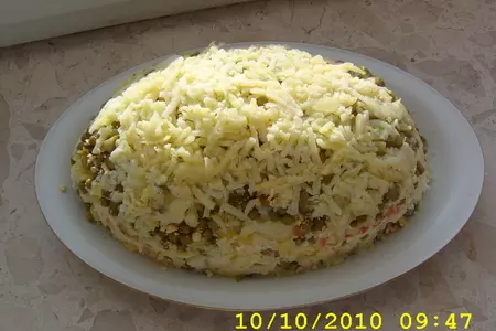 Салат рыбно-овощной: шаг 2