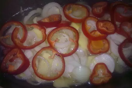 Тушеные овощи с курицей: шаг 2