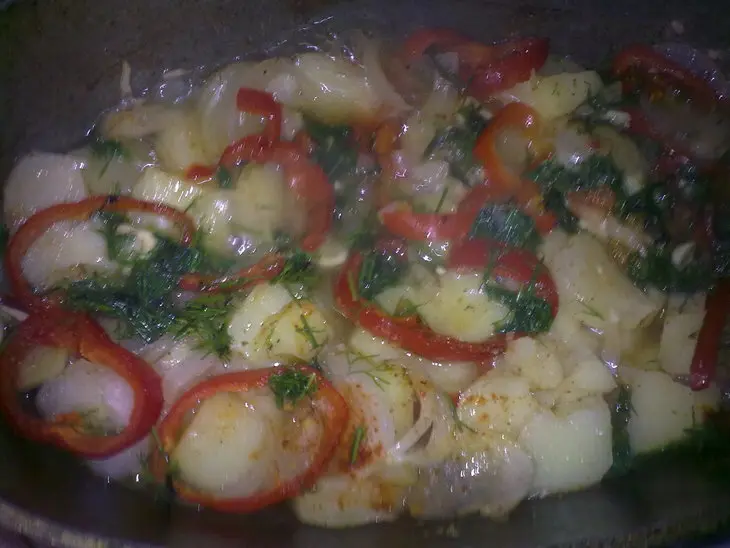 Тушеные овощи с курицей: шаг 3