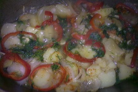 Тушеные овощи с курицей: шаг 3