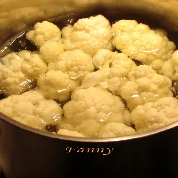 Цветная капуста, запеченная с грибами и сыром: шаг 4