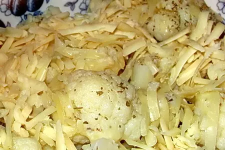 Цветная капуста, запеченная с грибами и сыром: шаг 7