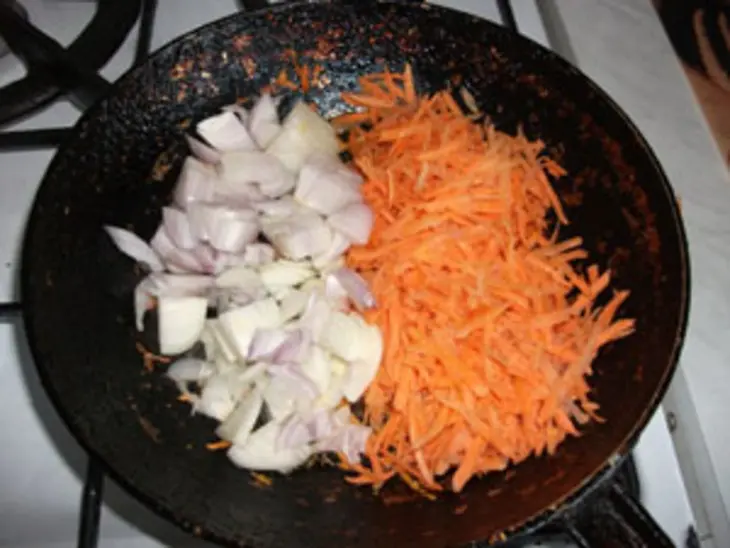 Гречка с овощами и курицей: шаг 1
