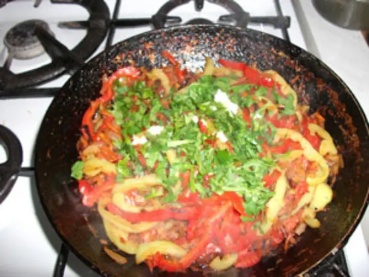 Гречка с овощами и курицей: шаг 4