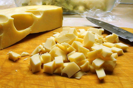 Макароны, запечённые с сырным соусом и цветной капустой.: шаг 5