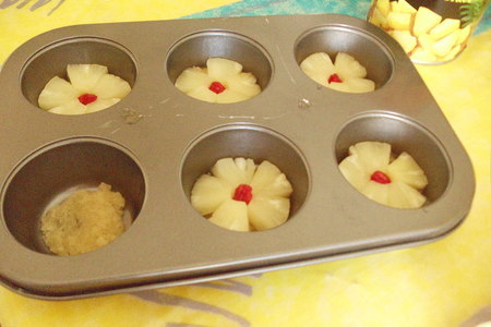 Кокосовые кексы с ананасами: шаг 5