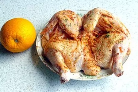 Курица под апельсиновым соусом: шаг 1